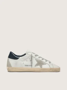 Women's Super-Star with suede star and blue heel tab
