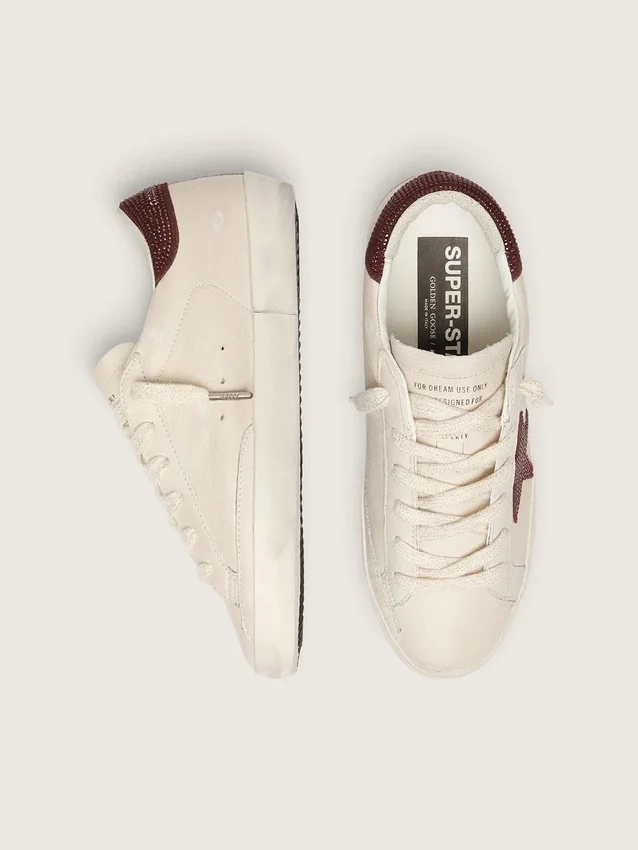 Women’s Super-Star with suede star and heel tab with Swarovski crystals