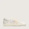Women's Super-Star with Swarovski crystals and smoke gray leather star