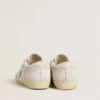 Women’s Super-Star with white leather star and heel tab with lived-in effect