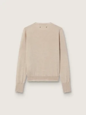 Women’s sweater in light brown merino wool