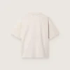 Women’s T-shirt in white cotton jersey with star print