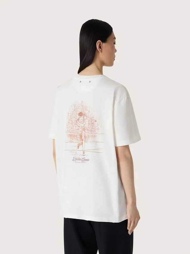 Women’s T-shirt with print on the back