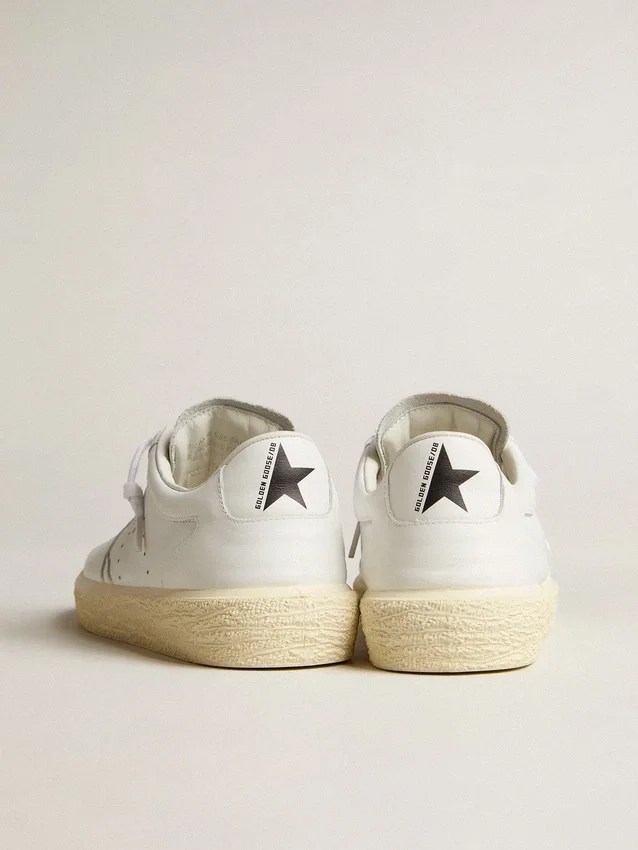 Women's Tenth Star in white leather