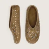 Women’s Tierra in khaki suede with silver studs