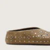 Women’s Tierra in khaki suede with silver studs