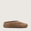 Women’s Tierra in tobacco suede with floral motif and studs