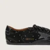 Men's True-Star in black suede with Swarovski crystals and black leather star
