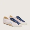 Women's True-Star in pastel pink suede with silver star and heel tab
