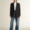 Women's True-Star in silver sequins with black star and silver leather heel tab