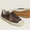 Women's V-Star in brown nubuck with tobacco-colored suede star