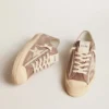 Women's V-Star in dove-gray suede with light gray leather star