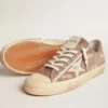 Women's V-Star in dove-gray suede with light gray leather star