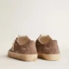 Women's V-Star in dove-gray suede with light gray leather star