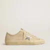 Women’s V-Star in pearl suede with silver metallic leather star