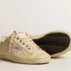 Women’s V-Star in pearl suede with silver metallic leather star