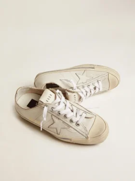 Women’s V-Star in vintage effect leather