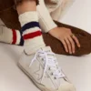 Women's V-Star in vintage effect leather