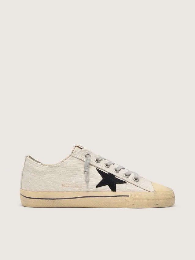 Men's V-Star with black suede star and embroidered lettering