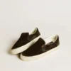 Women's VCE Penstar in black suede with black leather heel tab