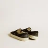 Women's VCE Penstar in black suede with black leather heel tab