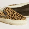 Women's VCE Penstar in leopard-print pony skin with black leather heel tab