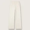 Women’s white cotton joggers