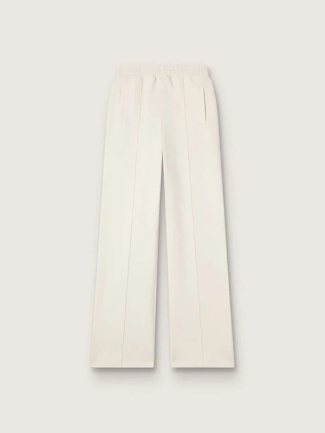 Women’s white cotton joggers