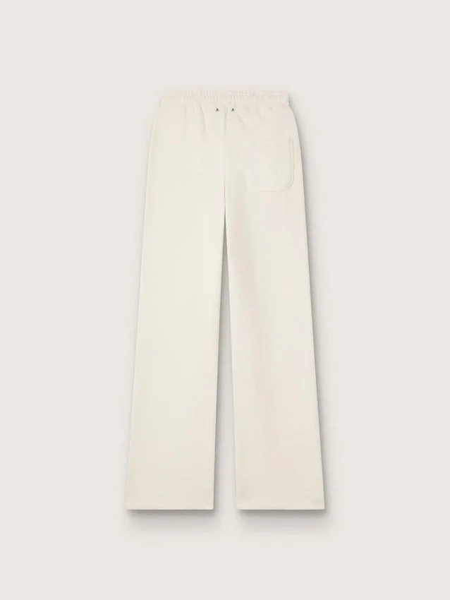 Women’s white cotton joggers