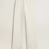 Women’s white cotton joggers