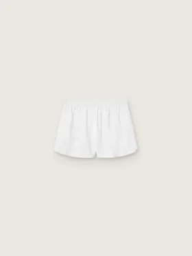 Women’s white double-layer sports shorts