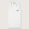 Women's white sports tank top