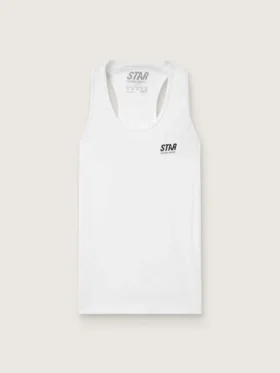 Women's white sports tank top