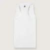 Women's white sports tank top