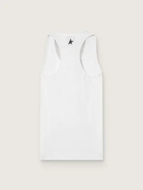 Women’s white sports tank top