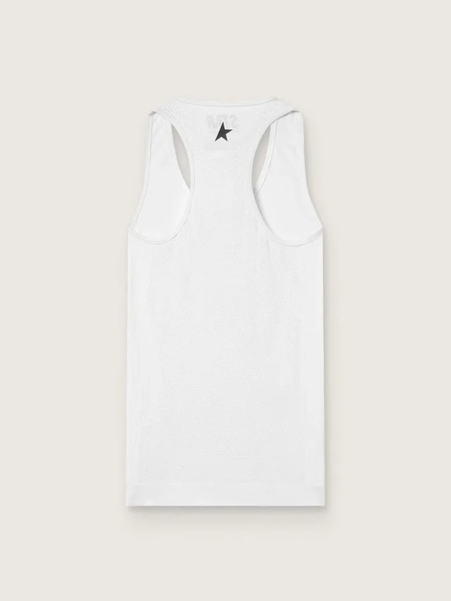 Women's white sports tank top