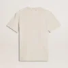 Women's white T-shirt with floral print