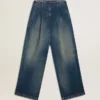 Women’s wide-leg medium wash CNY jeans