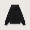 Women's windcheater in black nylon with tone-on-tone crystals