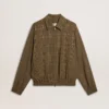 Women's wool bomber jacket
