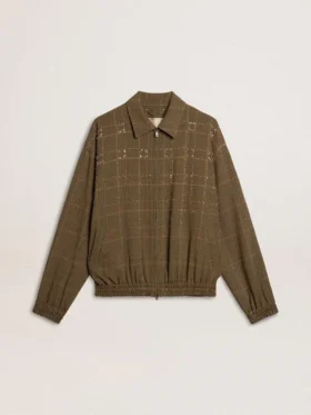 Women's wool bomber jacket