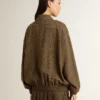 Women's wool bomber jacket