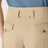 Women’s wool gabardine pants in sand