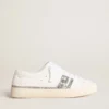 Yatay Model 1B sustainable sneakers with white bio-based upper and silver recycled glitter Y