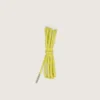 Yellow hiking laces with gray details