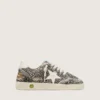 Junior Ball Star in black and white leopard pony skin with cream leather star
