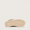 Young Ball Star in leopard-print pony skin with white leather star and heel tab