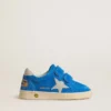 Young Ball Star in light blue suede with gray nubuck star and heel tab