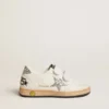 Young Ball Star in nappa with silver glitter star and heel tab