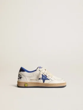 Young Ball Star with blue metallic leather star and heel tab